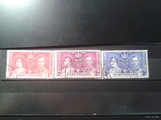 Басутоленд, Британская колония, 1937. Коронация короля Георга VI и королевы Елизаветы