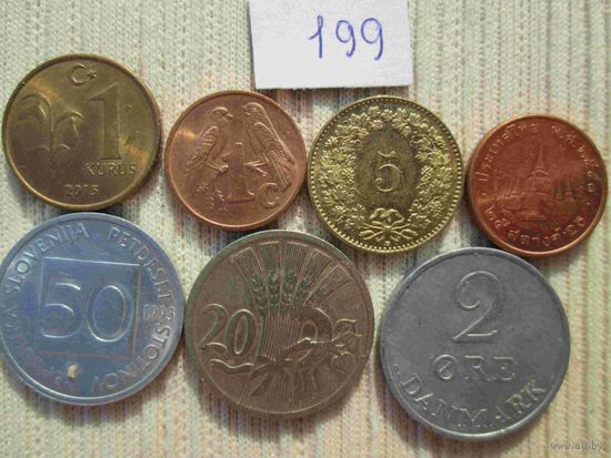 7 монет иностранных
