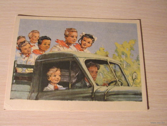 В пионерский лагерь  худ Куприянов 1956