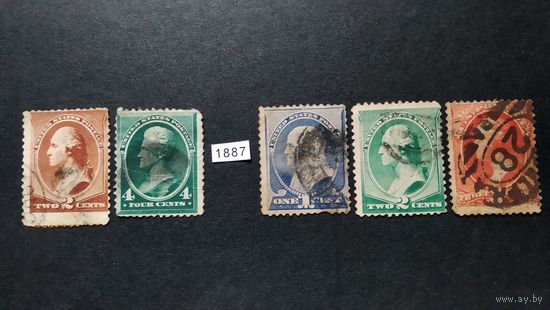 США \а11\1883-1887 Персоналии. Президент США \Sc210-214\кц91дол