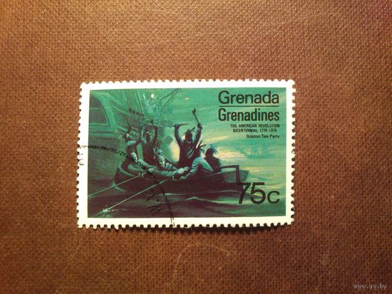 Гренада и Гренадины 1975 г.Двухсотлетие американской революции.Бостонское чаепитие./49а/