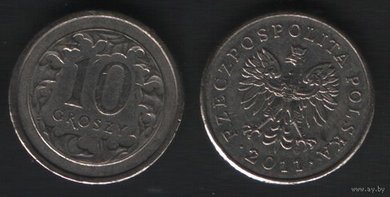Польша y279 10 грош 2011 год (mw) (_alb2
