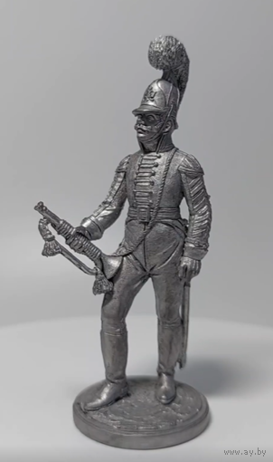 Статуэтка Штаб-трубач Драгунского полка Оловянный сплав