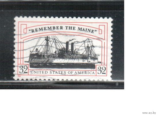 США-1998 (Мих.2937) , гаш., Флот, Корабль(одиночка)