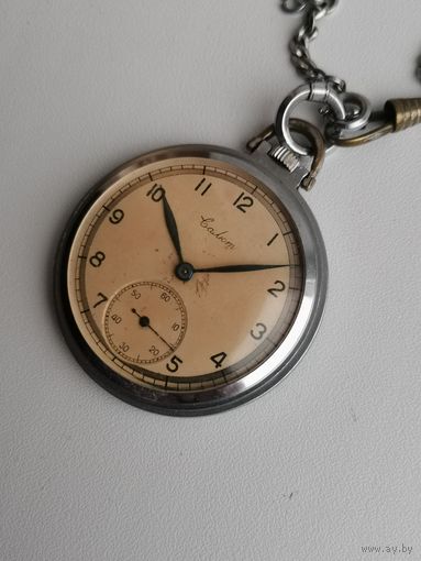 Часы СССР карманные САЛЮТ ЧК6 4-50 Ч2З на цепочке