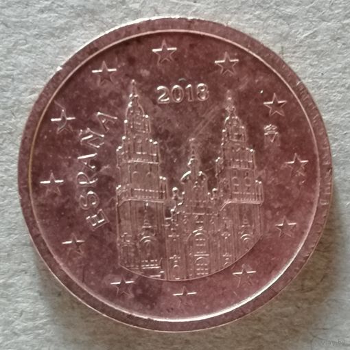 Испания 2 евроцента, 2018 г., KM# 1145