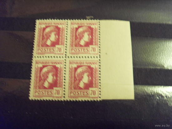 1944 квартблок Франции  MNH** Марианна (5-10)