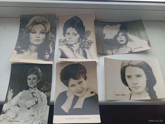 Открытки ГДР актеры