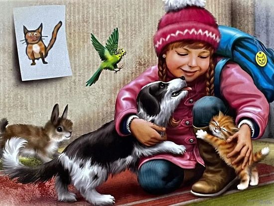 Открытка чистая 10х15 см. Художница Рина Зенюк