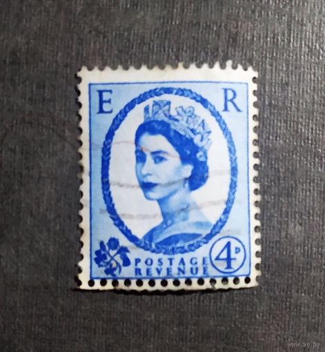 Марка Великобритания 1958 Королева