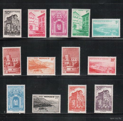 Монако-1949(Мих.381-393)  ** , Стандарт , Архитектура (полная серия)
