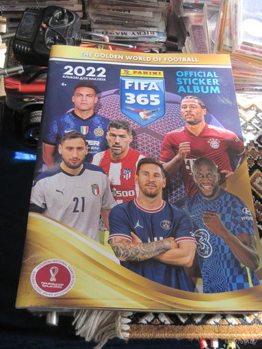 Panini FIFA 365-2022. Альбом для коллекционирования неклеек чистый.