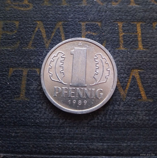 1 пфенниг 1989 (A) Германия ГДР #04 aUNC