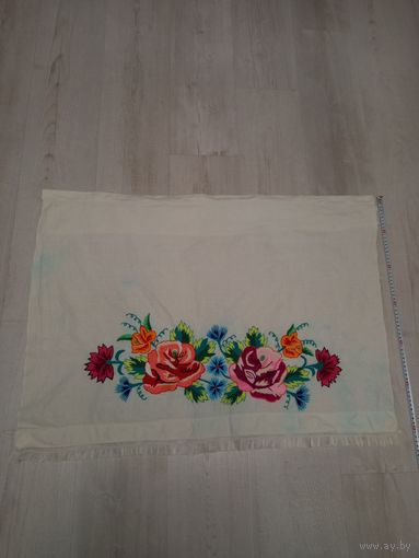 Вышитая шторка, занавеска винтаж