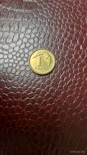Монета 1 грош 2015г. Польша. Хорошая!