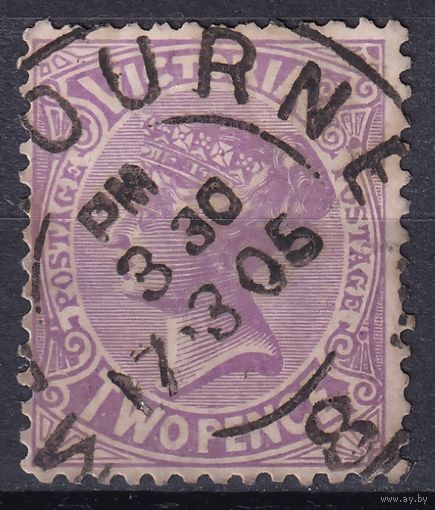 126.Aust. Великобритания. Австралийские штаты. Виктория. Стандарт. 1901 г. 2p. Mi.#134A.