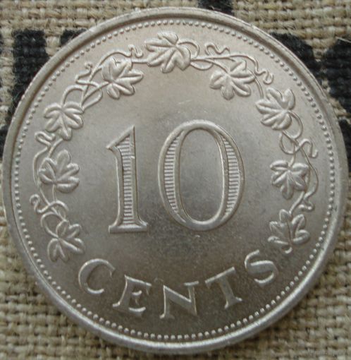 10 центов 1972 Мальта