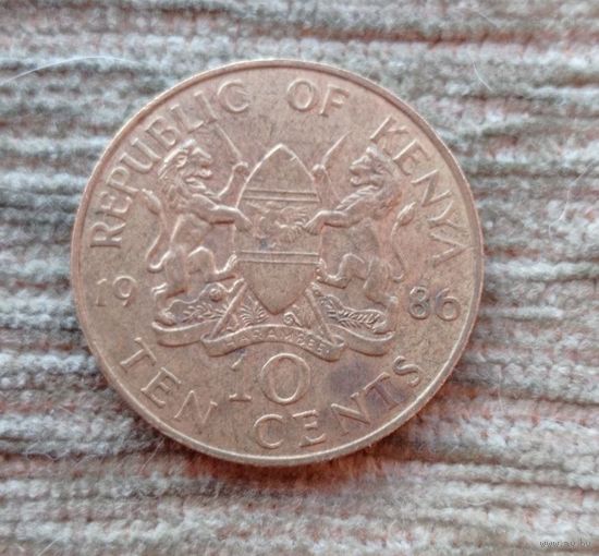 Werty71 Кения 10 центов 1986