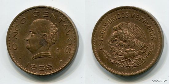 Мексика. 5 сентаво (1955, XF)