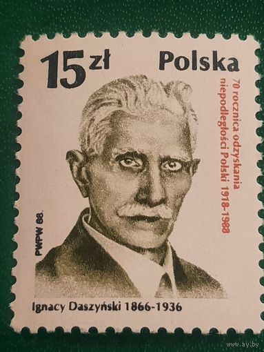 Польша 1988. Ignacy Daszynski 1866-1936