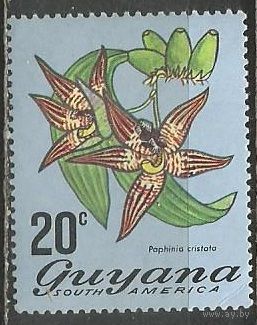 Гайана. Цветы. Парфиния гребенчатая. 1971г. Mi#402.