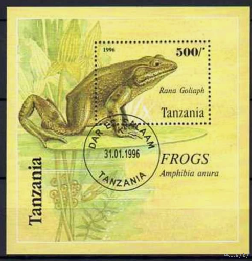 1996 Танзания 2271/B312 Рептилии - Лягушки