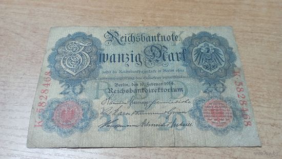 20 Марок 1914 года Германии *5828468