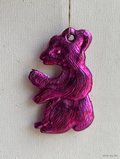 Ёлочная игрушка медвежонок СССР