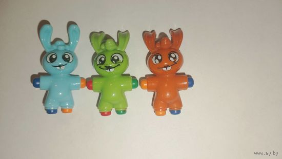 Киндер игрушки, кролики рисовашки, зайцы рисовашки