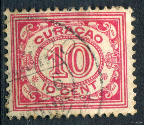 Нидерландские колонии - Кюрасао - 1926г. - цифры, 10 с - 1 марка - гашёная [Mi 83]. #3-WB-101-A-1