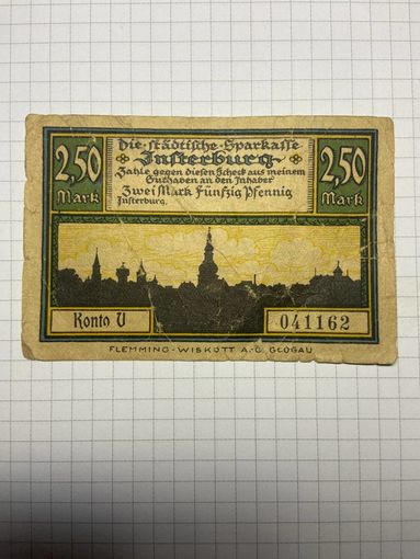 2,5 марки (нотгельды) г. Германия.-2012