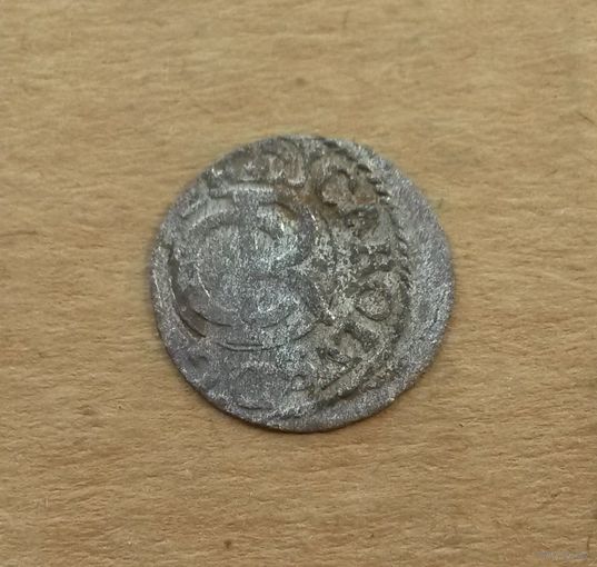 Шведская Рига, Карл ХI (1660-1697), солид 1663 г., биллон