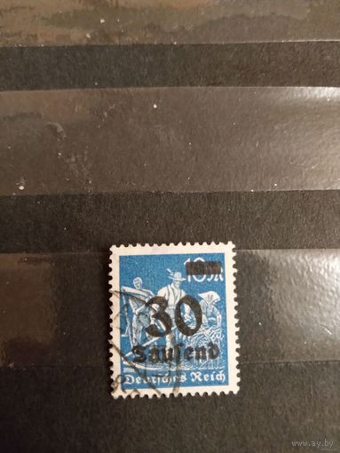 1923 Германия Рейх надпечатка (2-16)