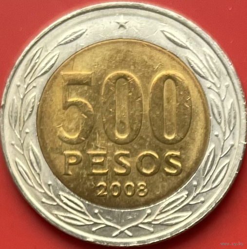 43-05 Чили 500 песо 2008 г.