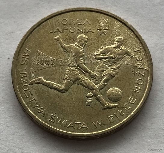 Польша 2 злотых 2002 - Чемпионат мира по футболу 2002, Корея-Япония