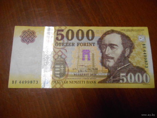 Венгрия 5000 форинтов 2020 г.