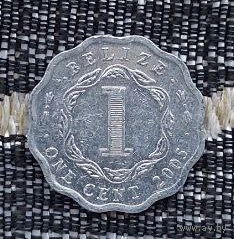 Белиз 1 цент 2005 года. Королева Елизавета II.