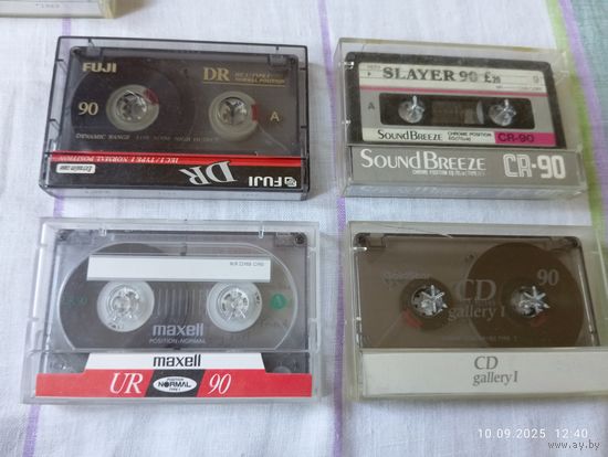 Кассеты Sony, Fuji, Maxell, GoldStar, Sound breeze
