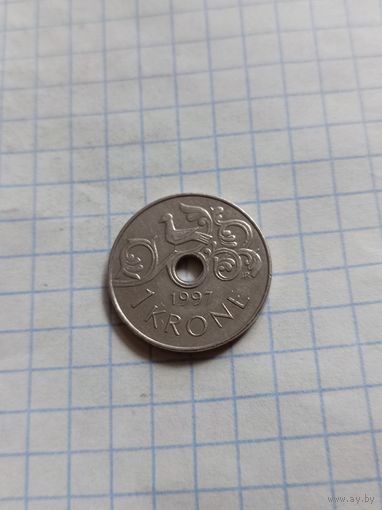 1 крона 1997 года