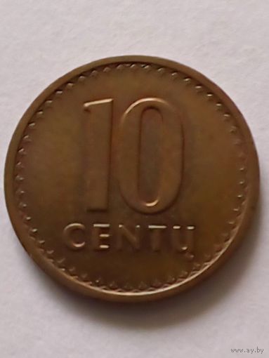 Литва 10 центов 1991 г.(2)