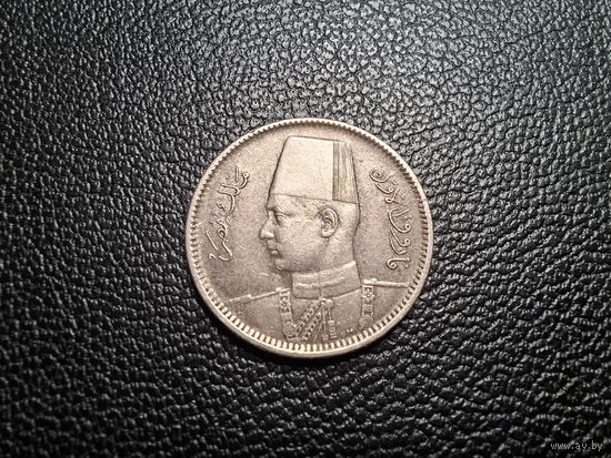 Египет 2 пиастра 1937 серебро