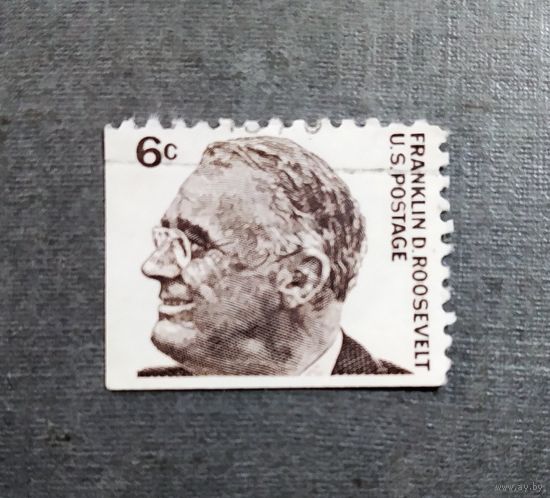 Марка США 1966 год Рузвельт