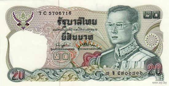 Таиланд 20 бат образца 1981 года UNC p88(17)