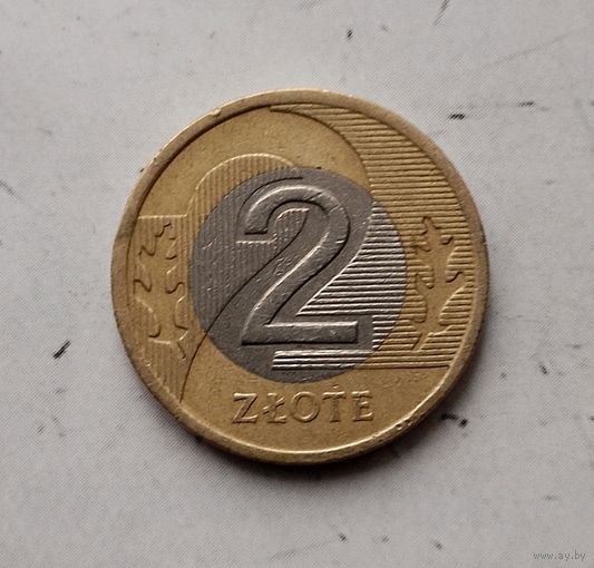 2 злотых 2005 года Польша. Третья Республика. Красивая родная патина!!