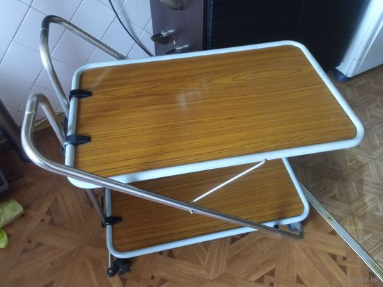 Раскладной передвижной сервировочный столик СОВЕТСКИЙ!