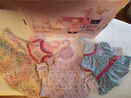Одежда для кукол Беби Борн 43 см(оригинал),Zapf Creation(одним лотом 12 ед.)