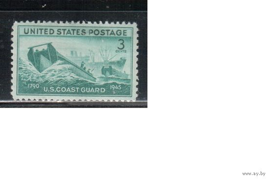 США-1945, (Мих.541 ),  *   , Война, Береговая охрана (одиночка),