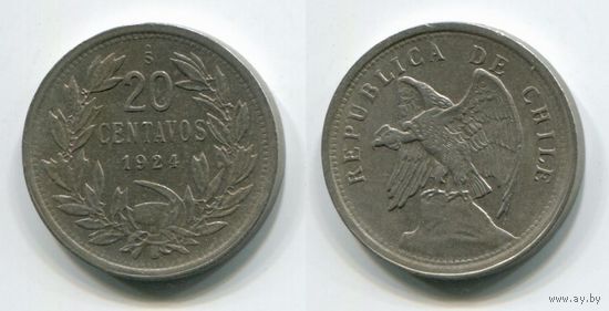 Чили. 20 сентаво (1924)