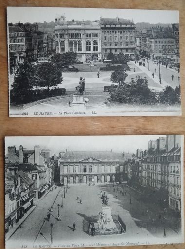 Старинная открытка. Гавр (Франция). 2 шт. Чистая. Цена за 1