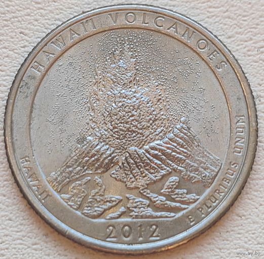 США 25 центов (квотер) 2012 D Hawaii Volcanoes Hawaii